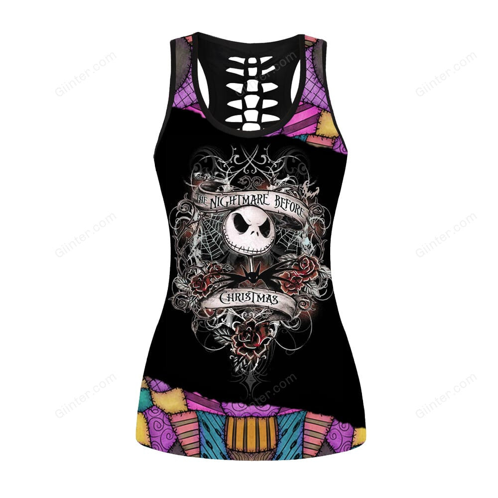 Jack Skellington Sally Pattern Women Tank Top & Legging GINNBC57089