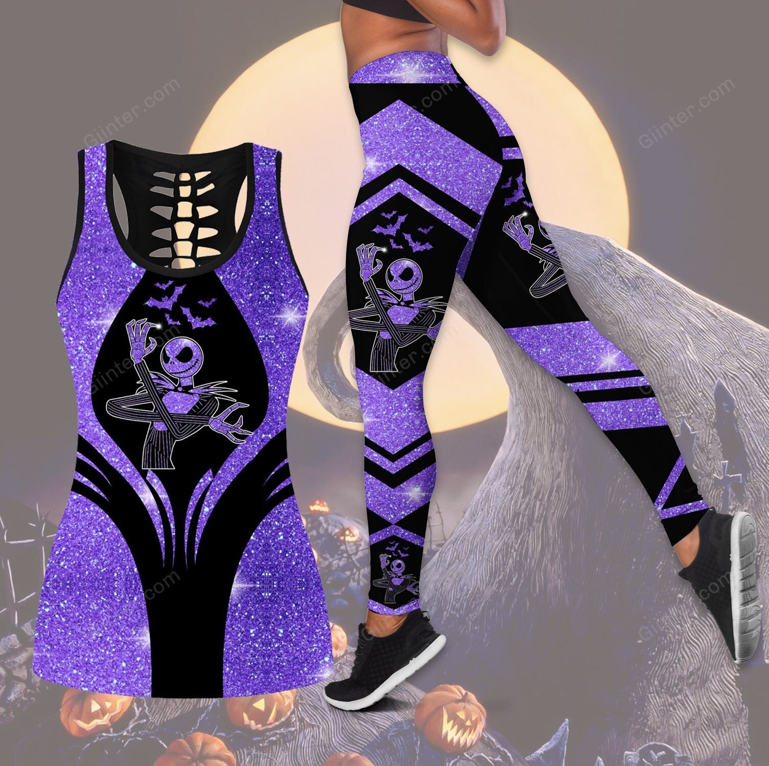 Jack SKellington Women Tank Top & Leggings 634