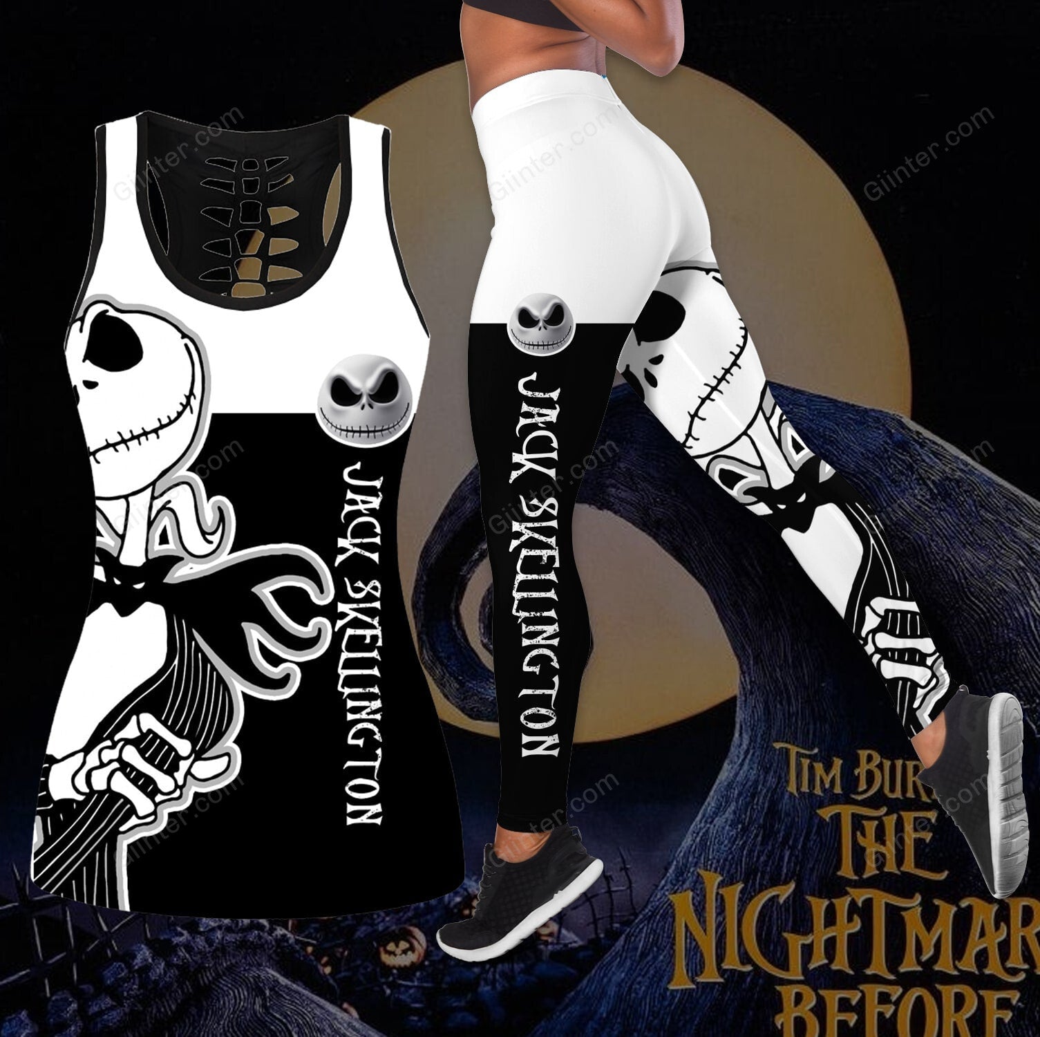 Jack SKellington Women Tank Top & Leggings 636
