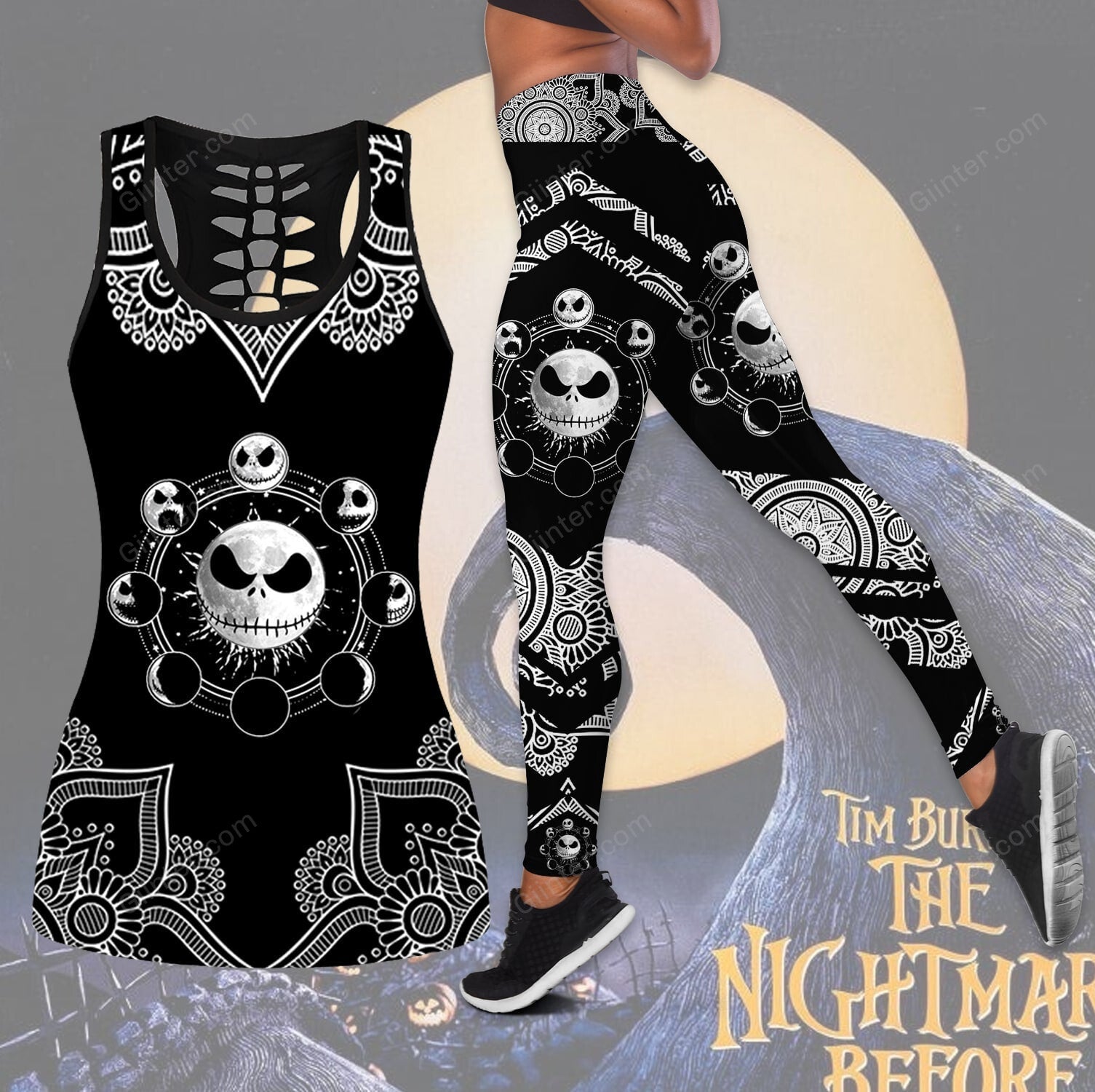 Jack SKellington Women Tank Top & Leggings 637
