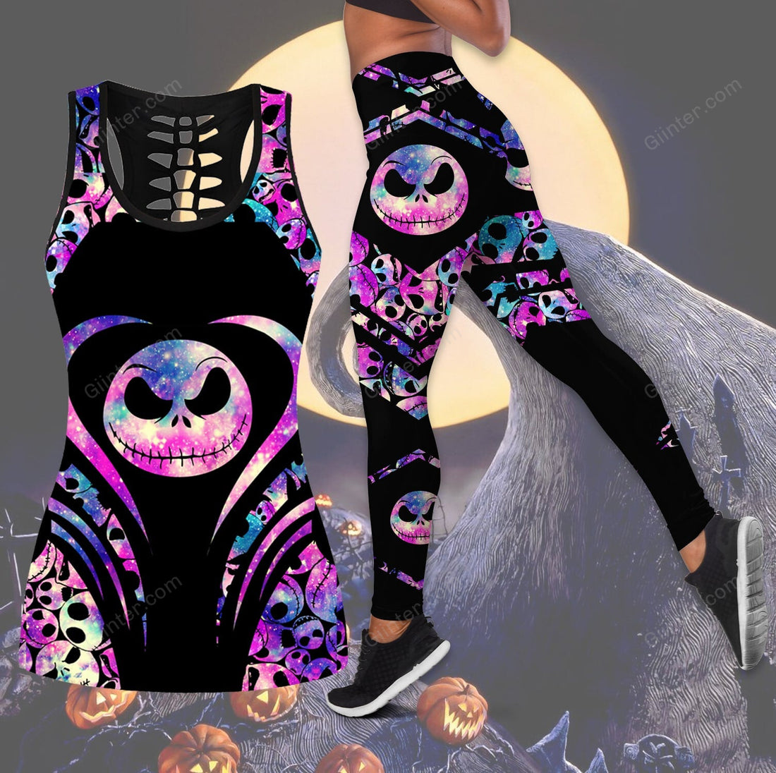 jack skellington tank top legging