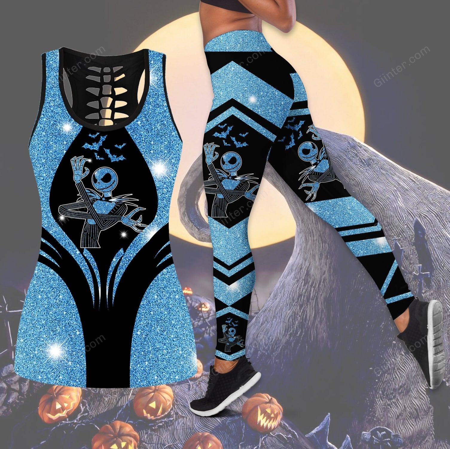jack skellington tank top legging