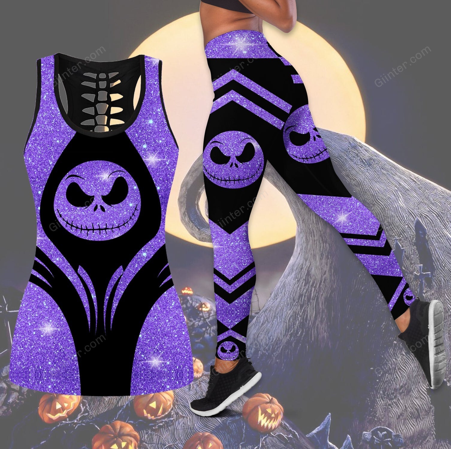 jack skellington tank top legging