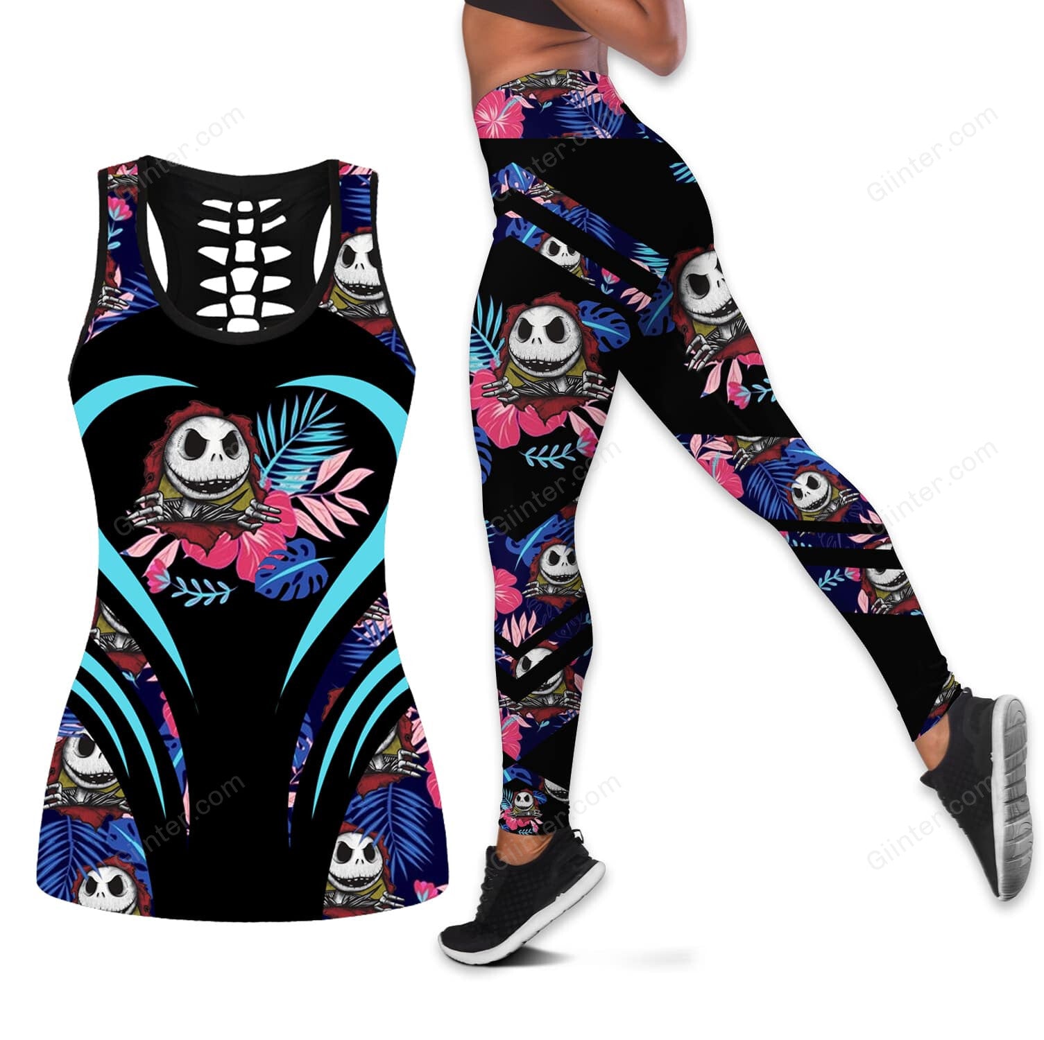 jack skellington tank top legging
