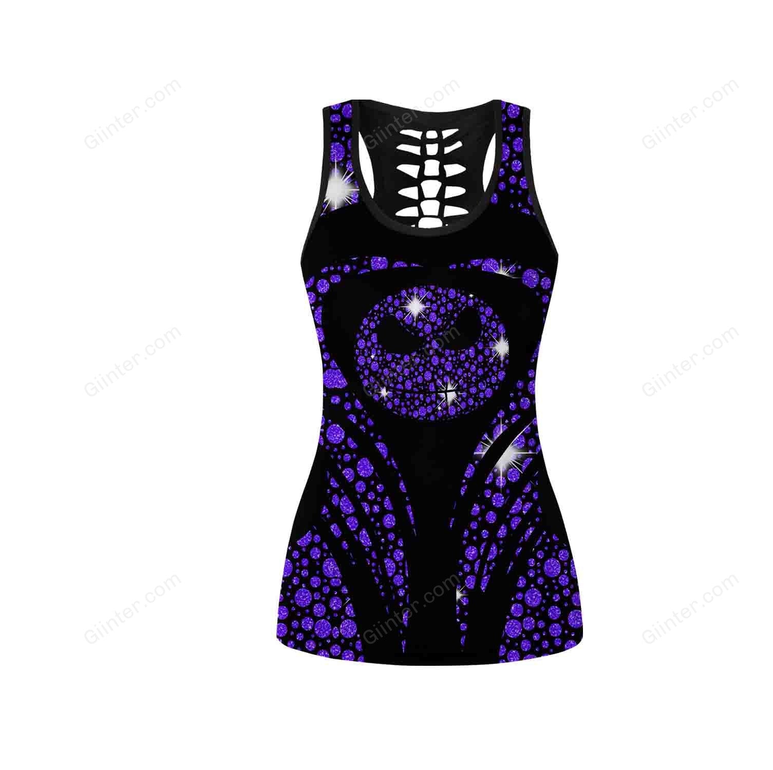 Jack Skellington Women Tank Top & Leggings 600 - Purple Ver