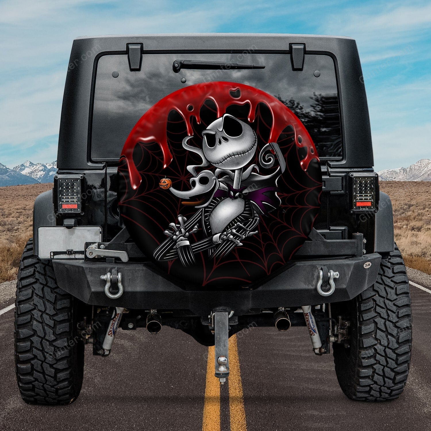 jack skellington tire cover