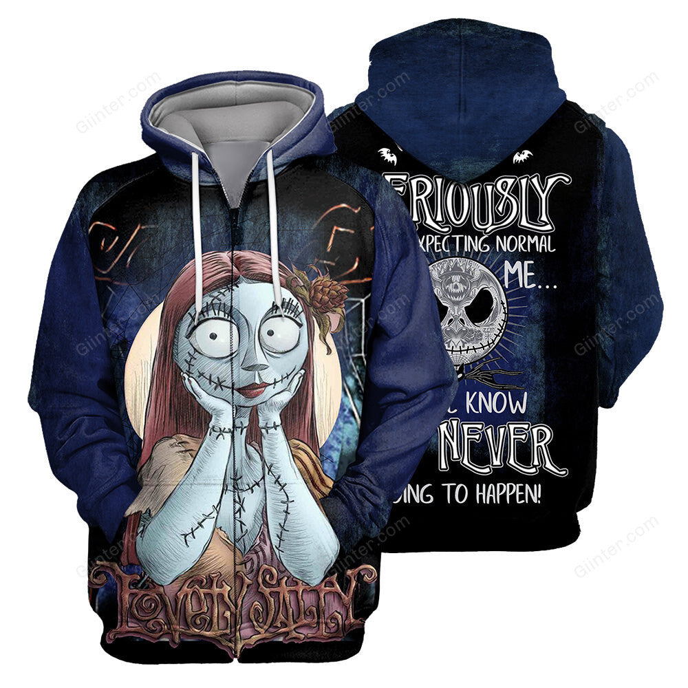 Jack&Sally hoodie 3D All Over Printed Shirts For Men And Women 472 - "People Should Seriously, Stop Expecting Normal From Me, We All Know It's Never Going To Happen!