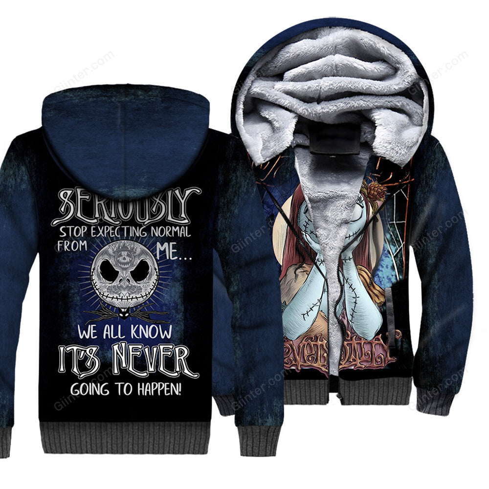 Jack&Sally hoodie 3D All Over Printed Shirts For Men And Women 472 - "People Should Seriously, Stop Expecting Normal From Me, We All Know It's Never Going To Happen!