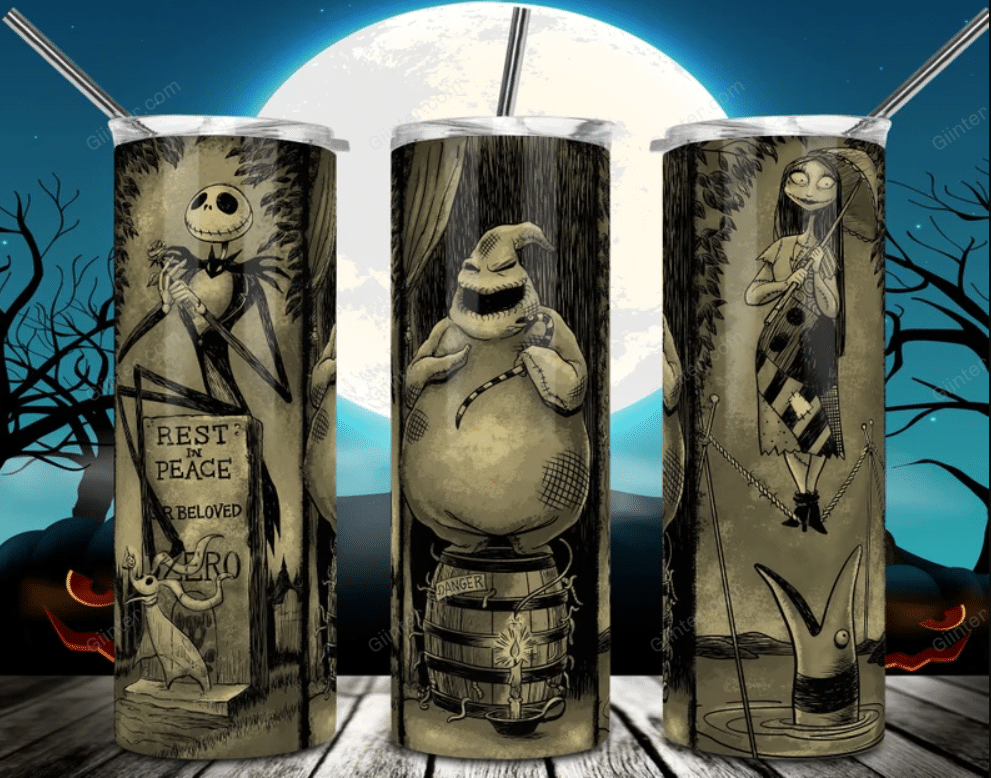 Jack, Oogie & Sally Skinny Straight Tumbler GINNBC89680