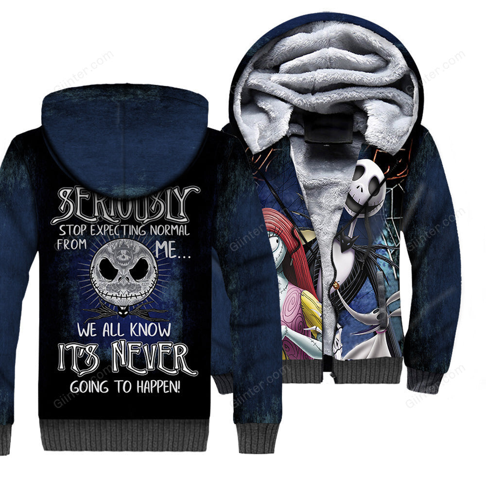 Jack, Sally & Zero Dog Hoodie 3D All Over Printed Shirts For Men And Women 471 - "People Should Seriously, Stop Expecting Normal From Me, We All Know It's Never Going To Happen!