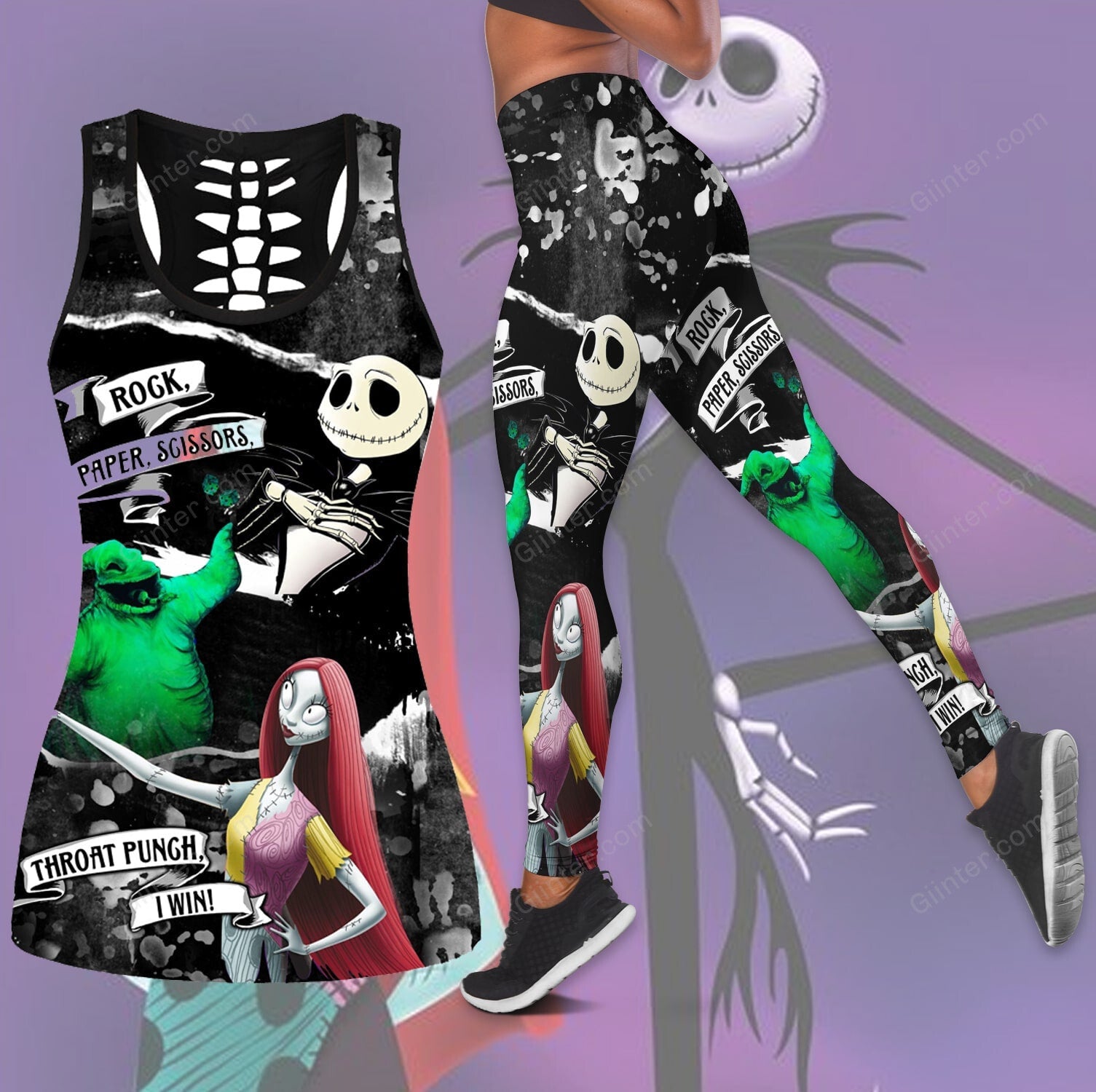 Jack, Sally, Oogie Women Tank Top & Legging GINNBC83154