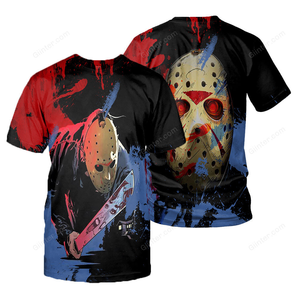 Jason Voorheers 3D All Over Printed Shirts For Men and Women 04