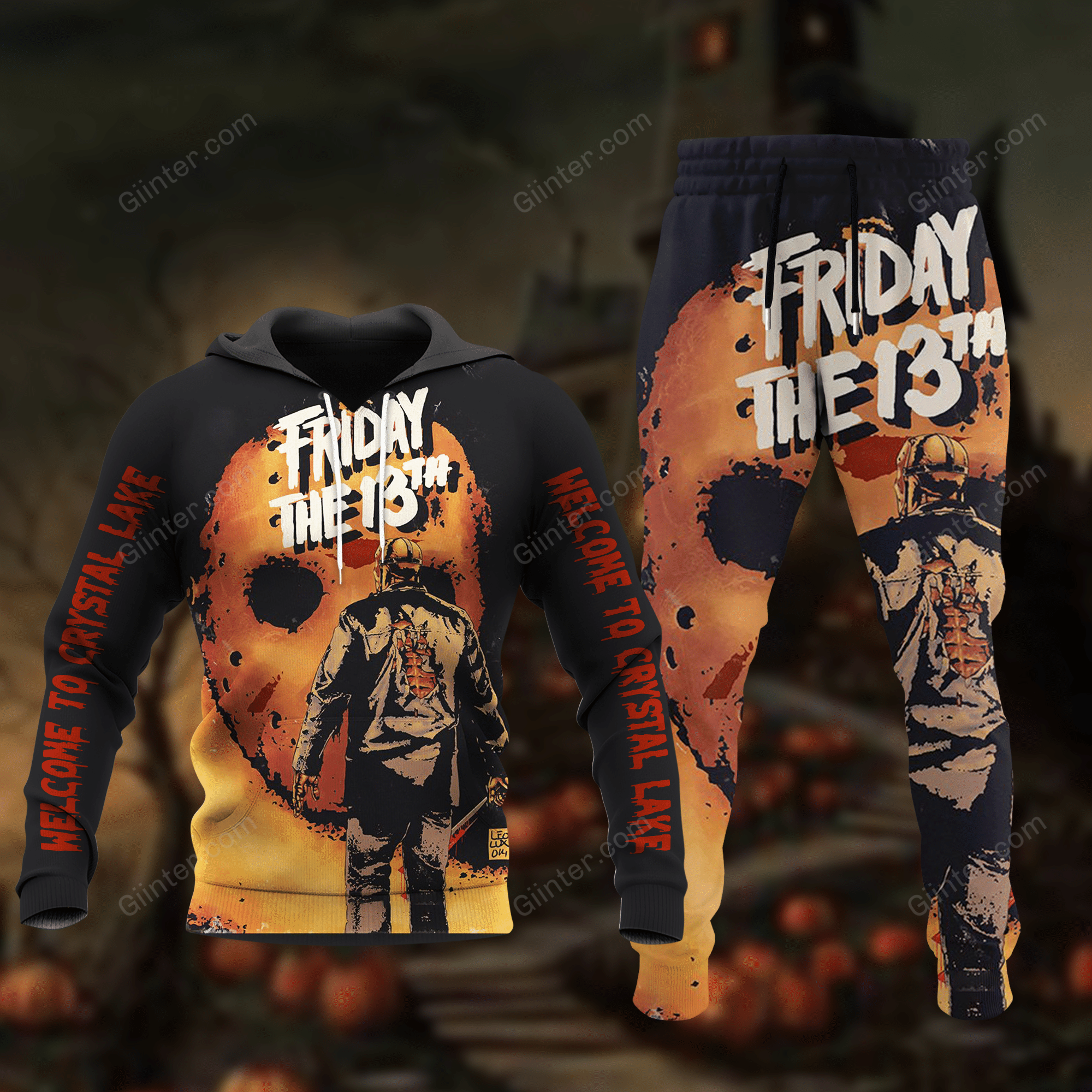 Jason Voorhees Combo Hoodie & Sweatpants GINHR39628