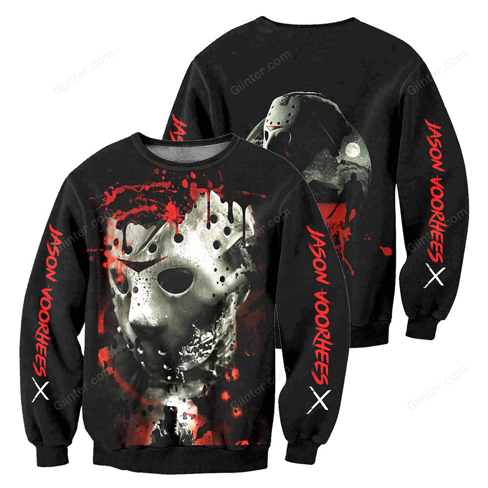 Jason Voorhees 3D All Over Printed Shirts For Men and Women 05