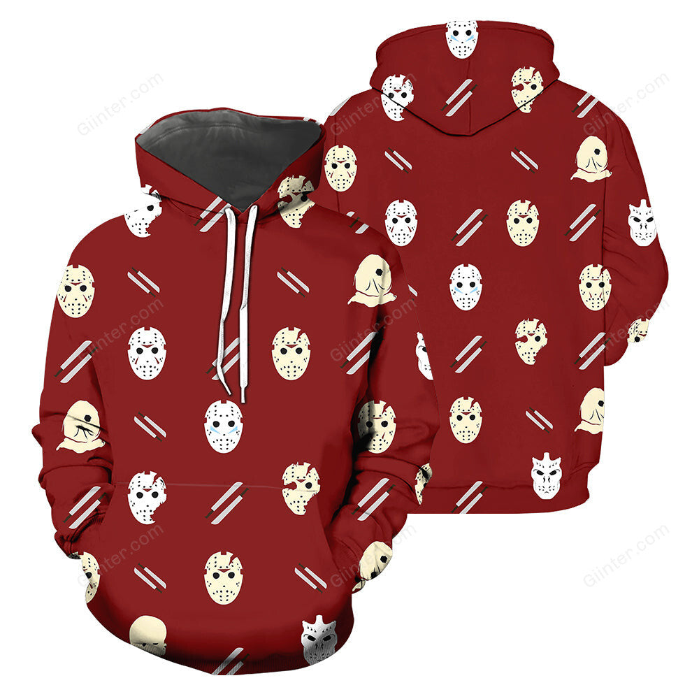 Jason Voorhees 3D All Over Printed Shirts For Men and Women 07