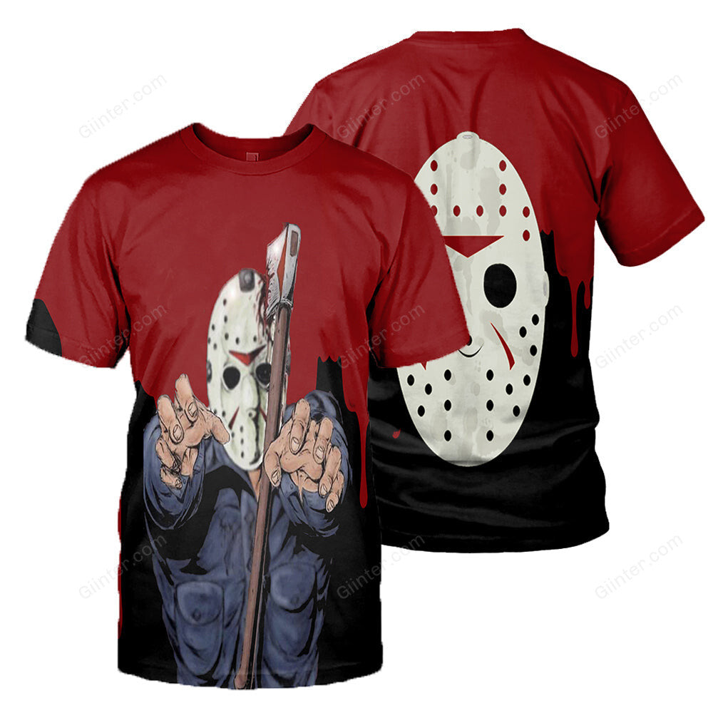 Jason Voorhees 3D All Over Printed Shirts For Men and Women 12