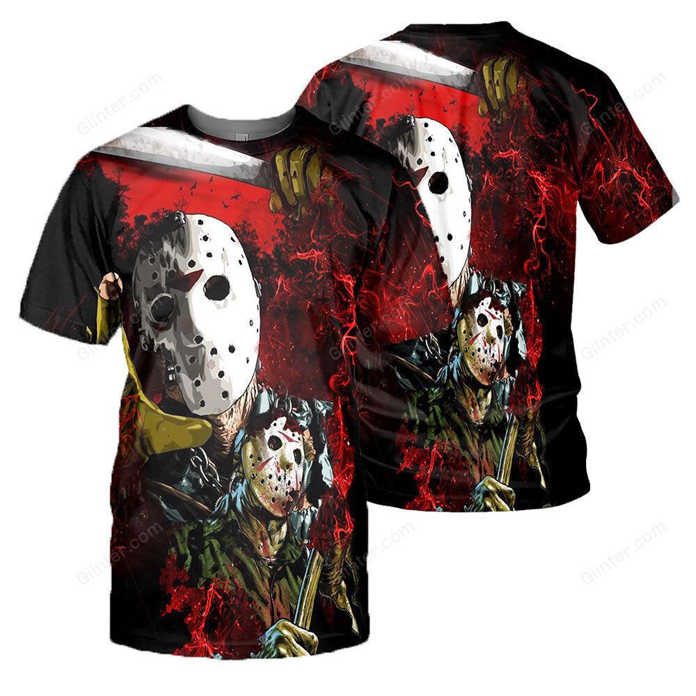 Jason Voorhees 3D All Over Printed Shirts For Men and Women 129