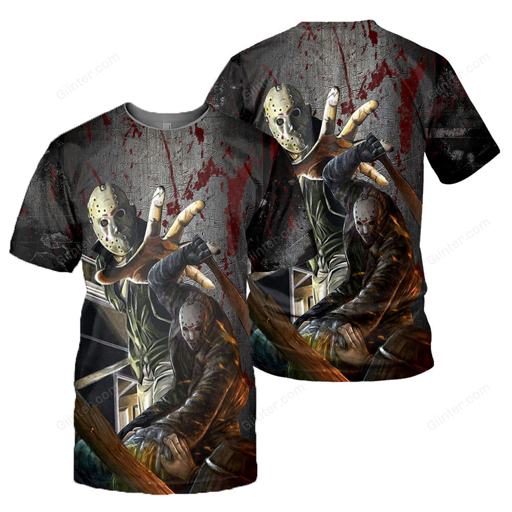 Jason Voorhees 3D All Over Printed Shirts For Men and Women 158