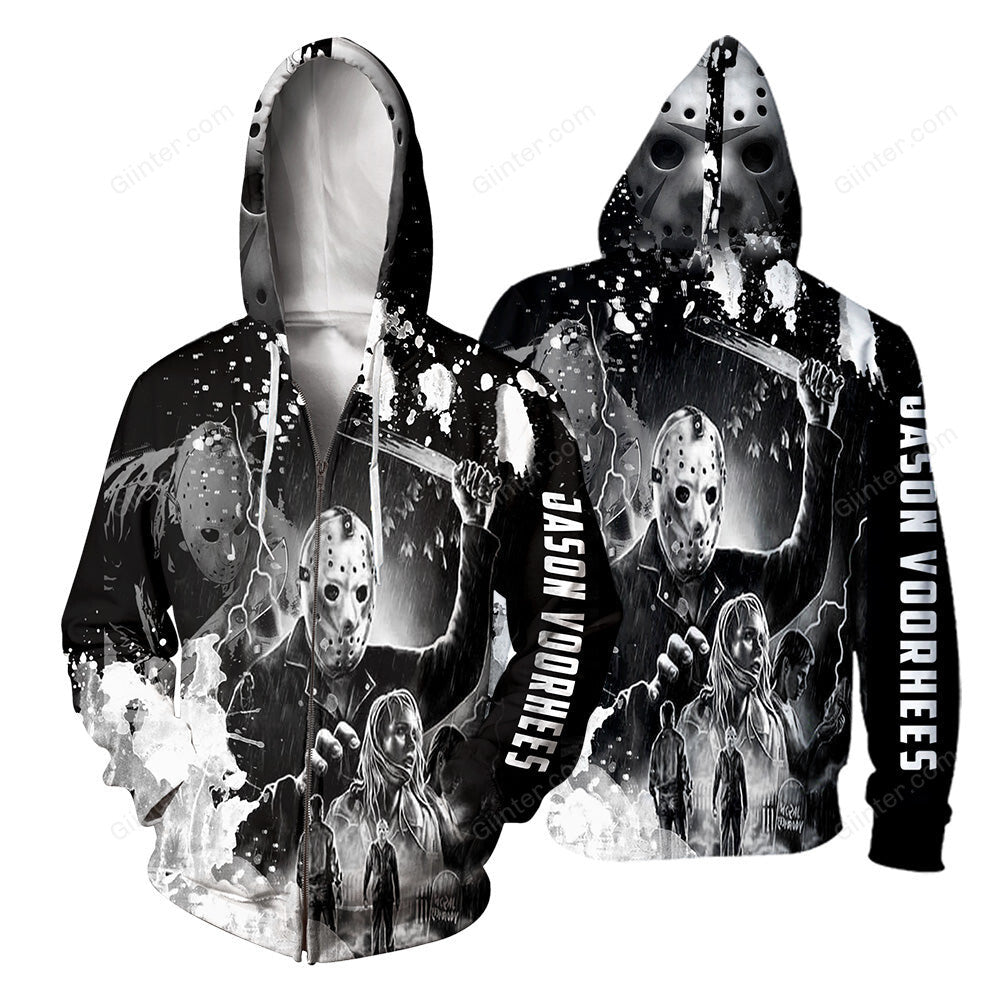 Jason Voorhees 3D All Over Printed Shirts For Men and Women 17