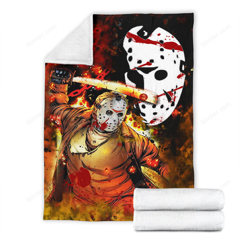 Jason Voorhees Premium Blanket 06