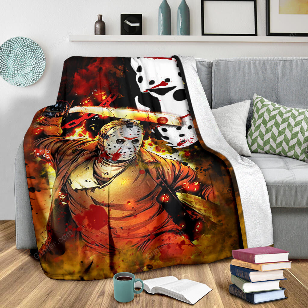 Jason Voorhees Premium Blanket 06
