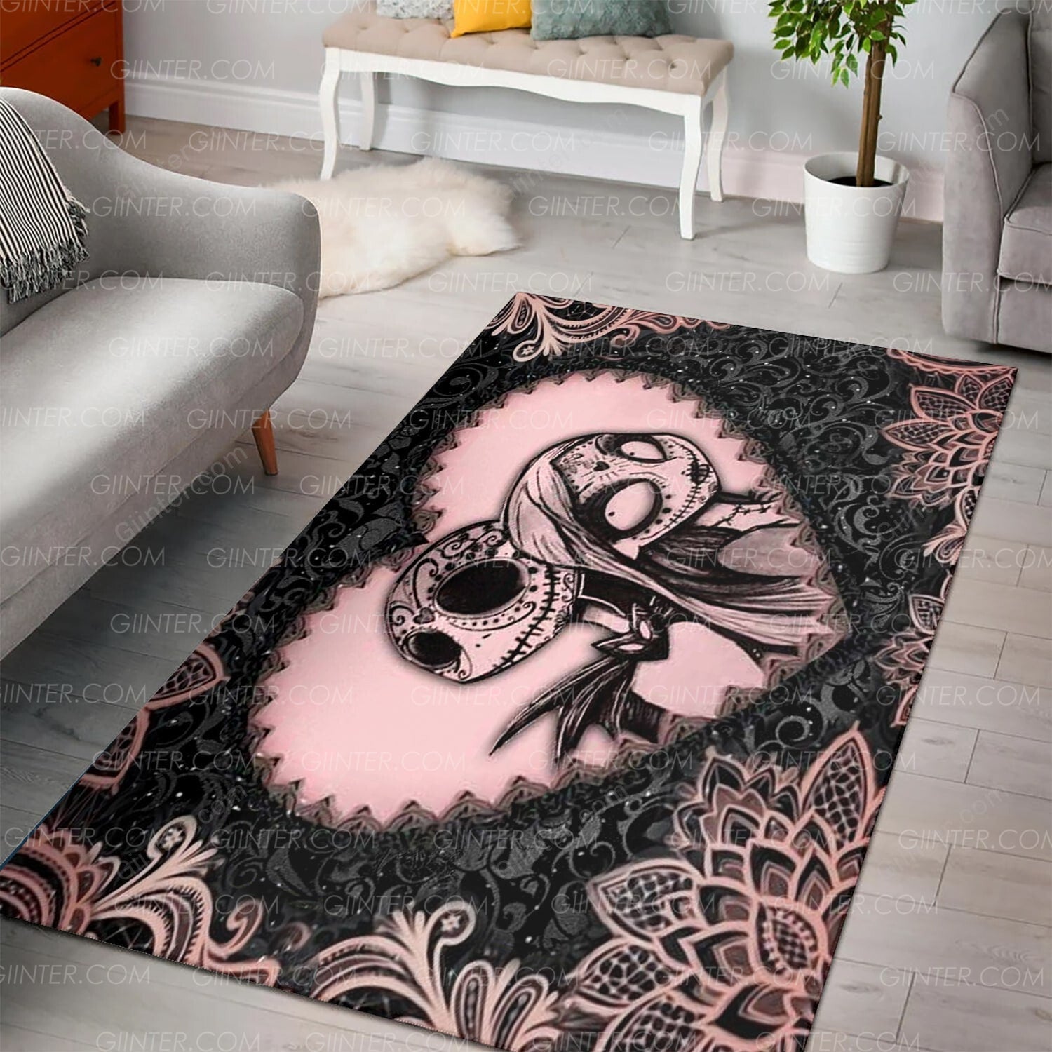 JS & Sally Foldable Rectangular Rug GINNBC95382