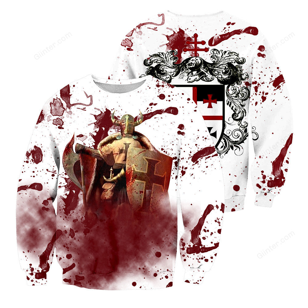 Knights Templar 3D All Over Printed Shirts For Men And Women