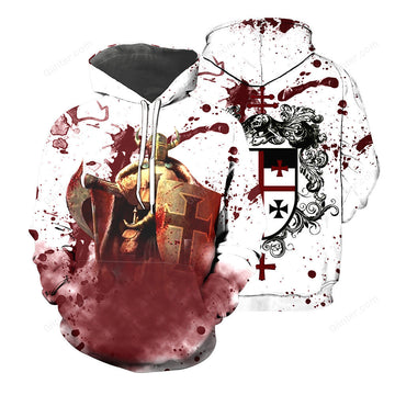 Knights Templar 3D All Over Printed Shirts For Men And Women