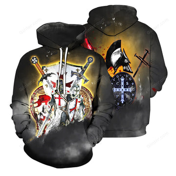 Knights Templar 3D All Over Printed Shirts For Men And Women 02