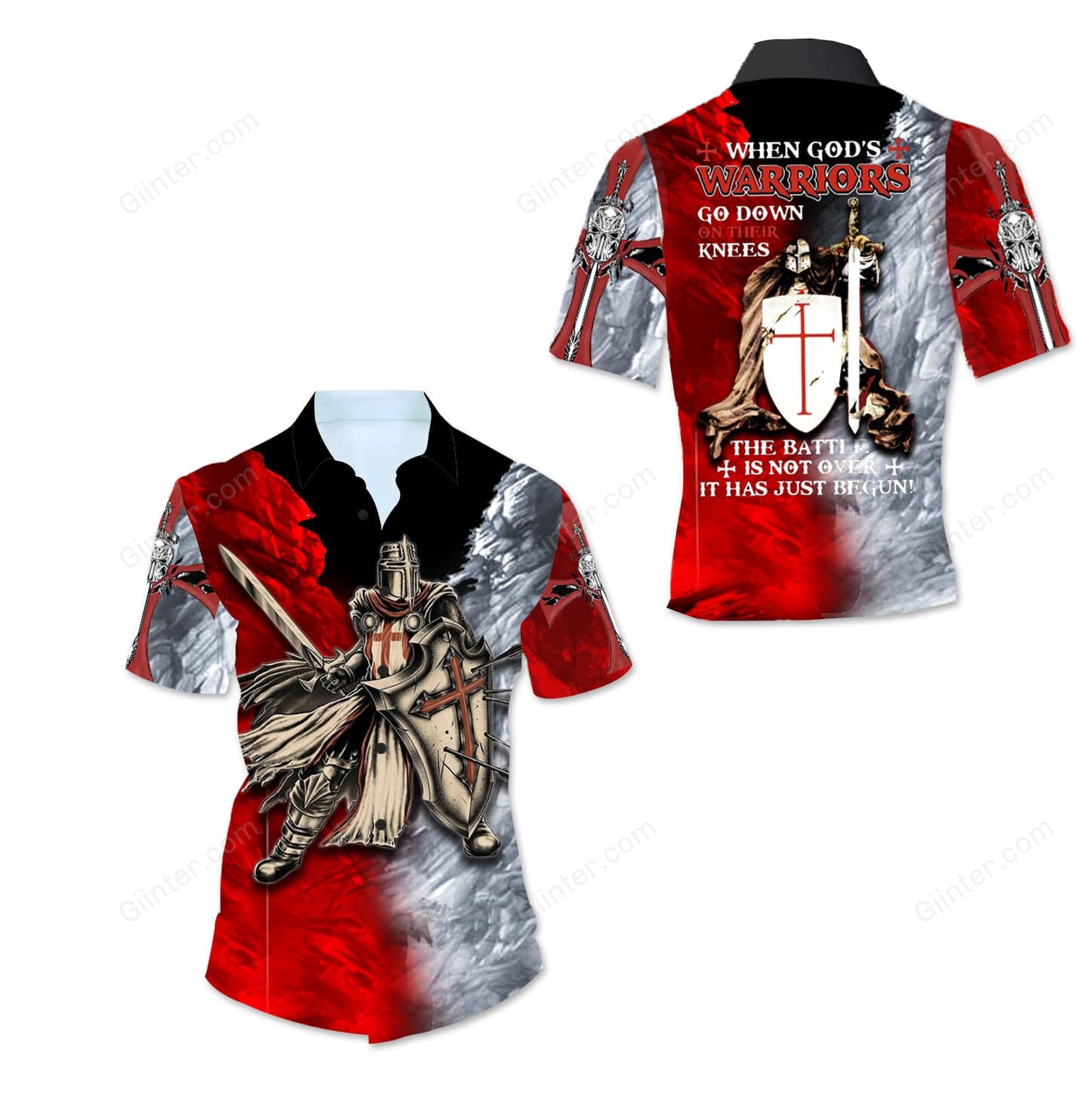 Knights Templar 3D All Over Printed Shirts For Men And Women 09