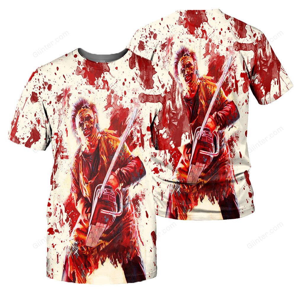 Leatherface 3D All Over Printed Shirts For Men and Women 153