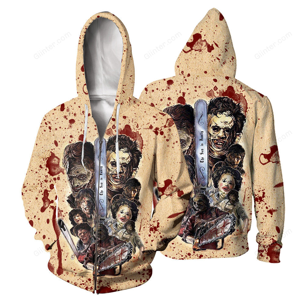 Leatherface 3D All Over Printed Shirts For Men and Women 164