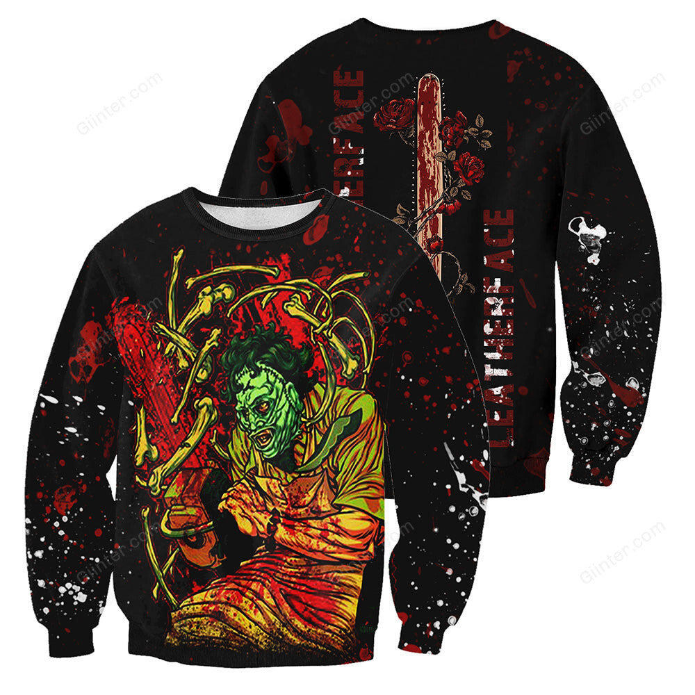 Leatherface 3D All Over Printed Shirts For Men and Women 165