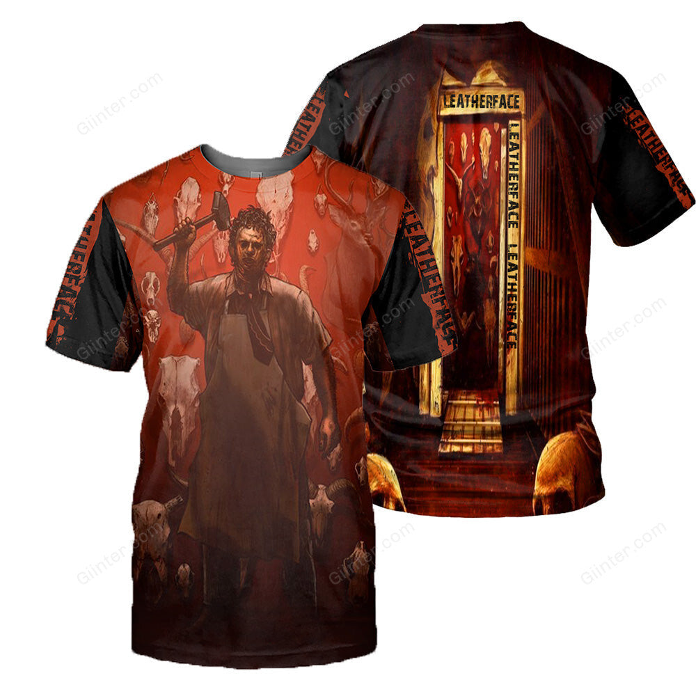 Leatherface 3D All Over Printed Shirts For Men and Women 169
