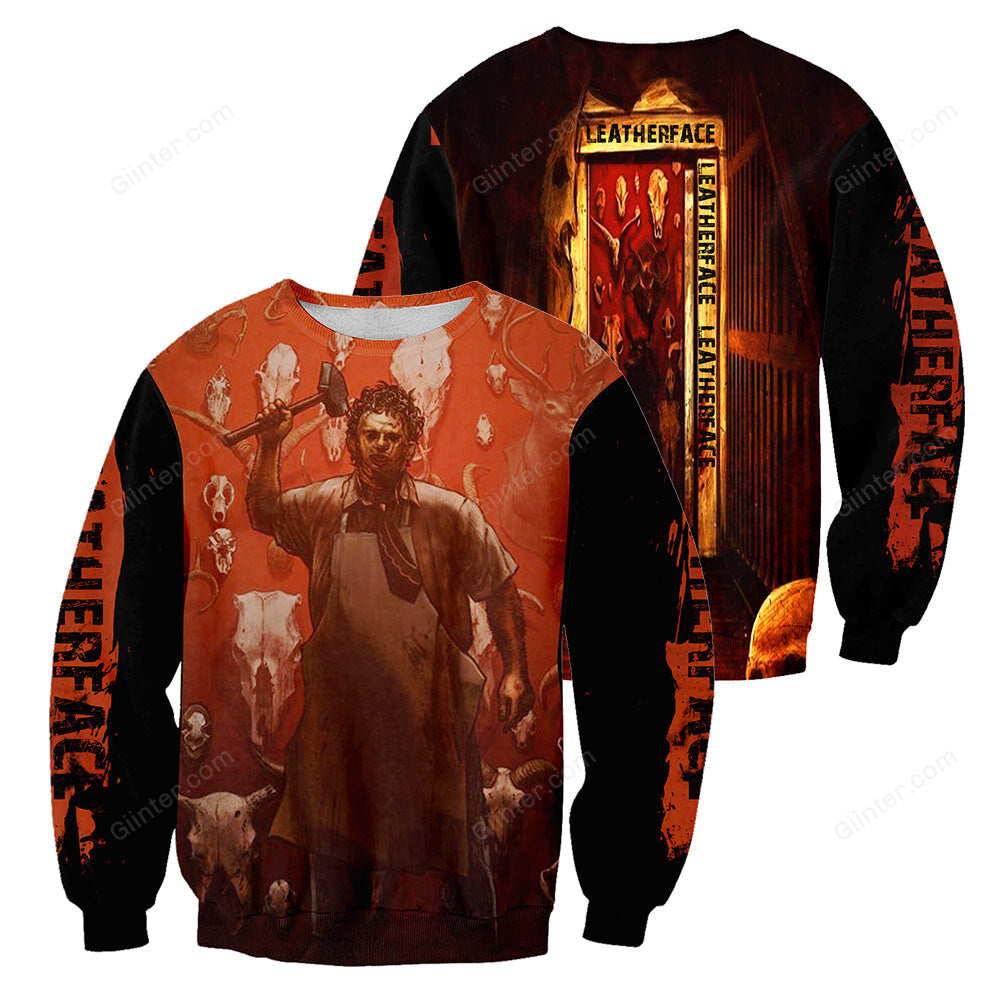 Leatherface 3D All Over Printed Shirts For Men and Women 169