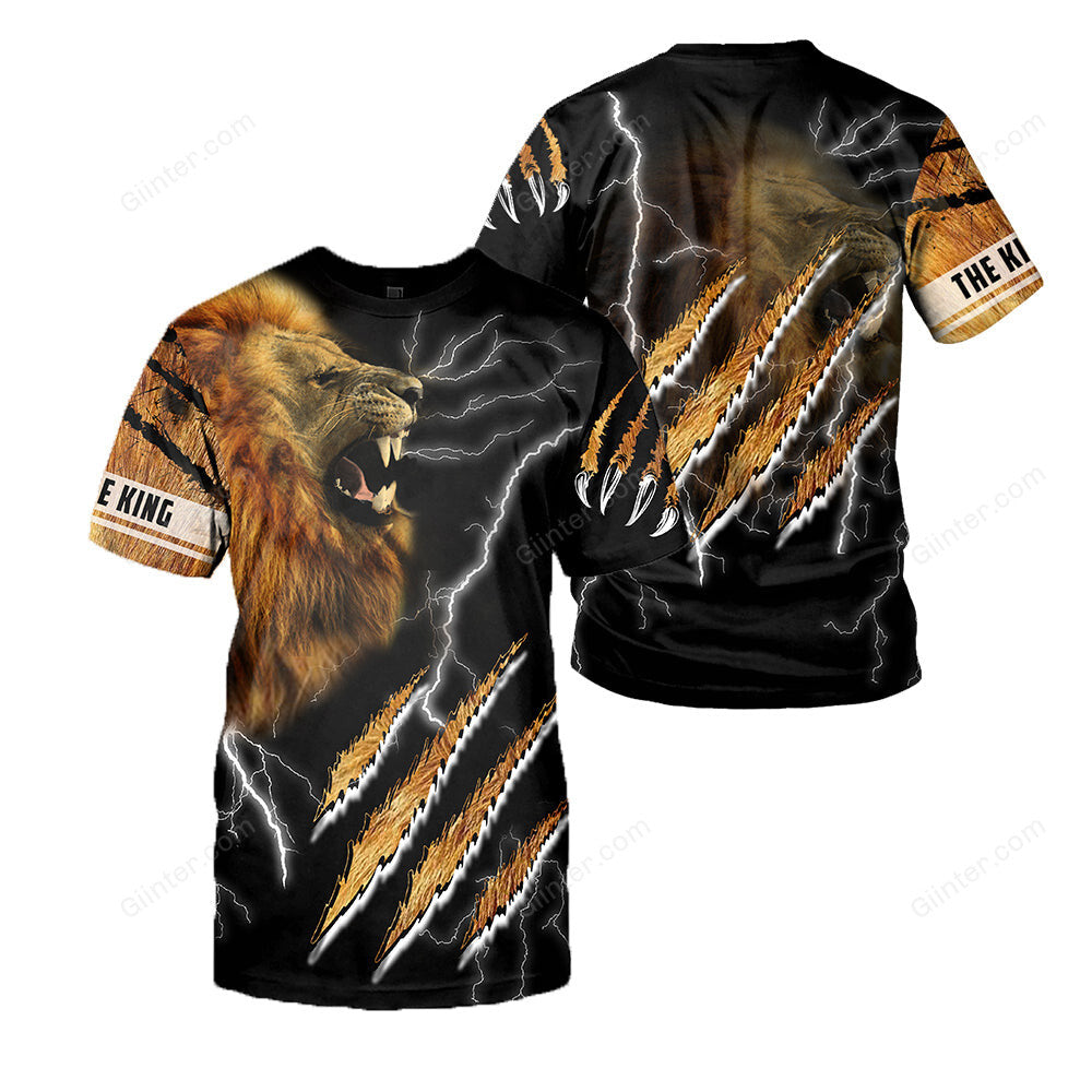 Lightning Lion 3D All Over Printed Shirts For Men And Women 03