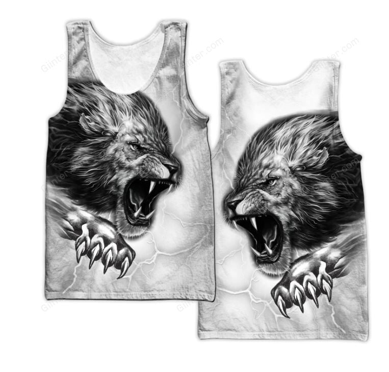 Lightning Lion 3D All Over Printed Shirts For Men And Women 09