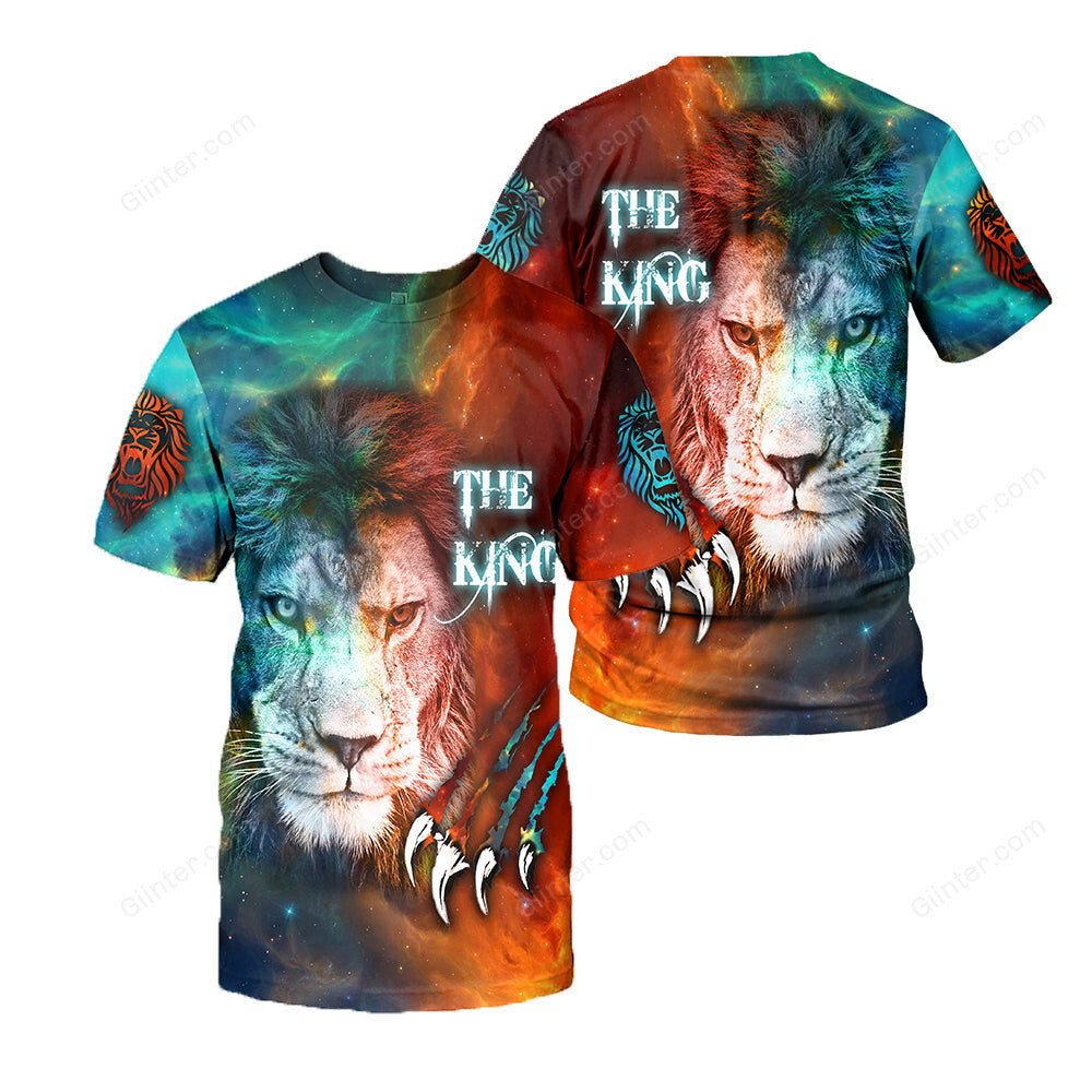 Lion 3D All Over Printed Shirts For Men And Women 04