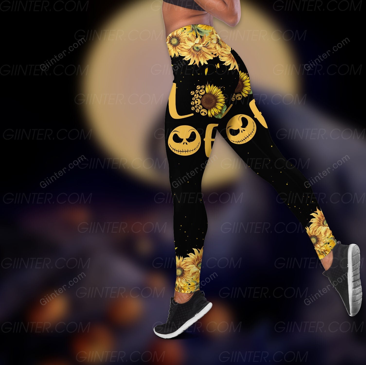 Love Jack Skellington Sunflower Women Tank Top & Legging GINNBC100762
