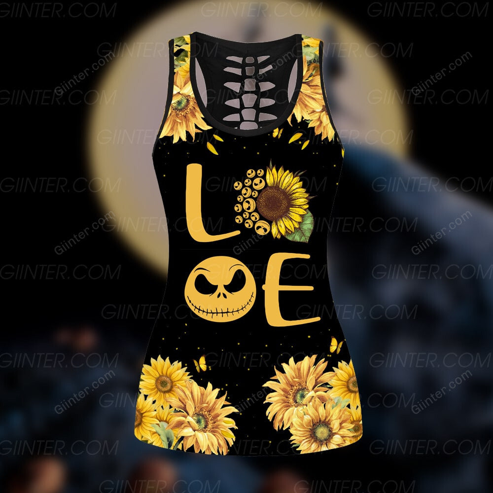 Love Jack Skellington Sunflower Women Tank Top & Legging GINNBC100762