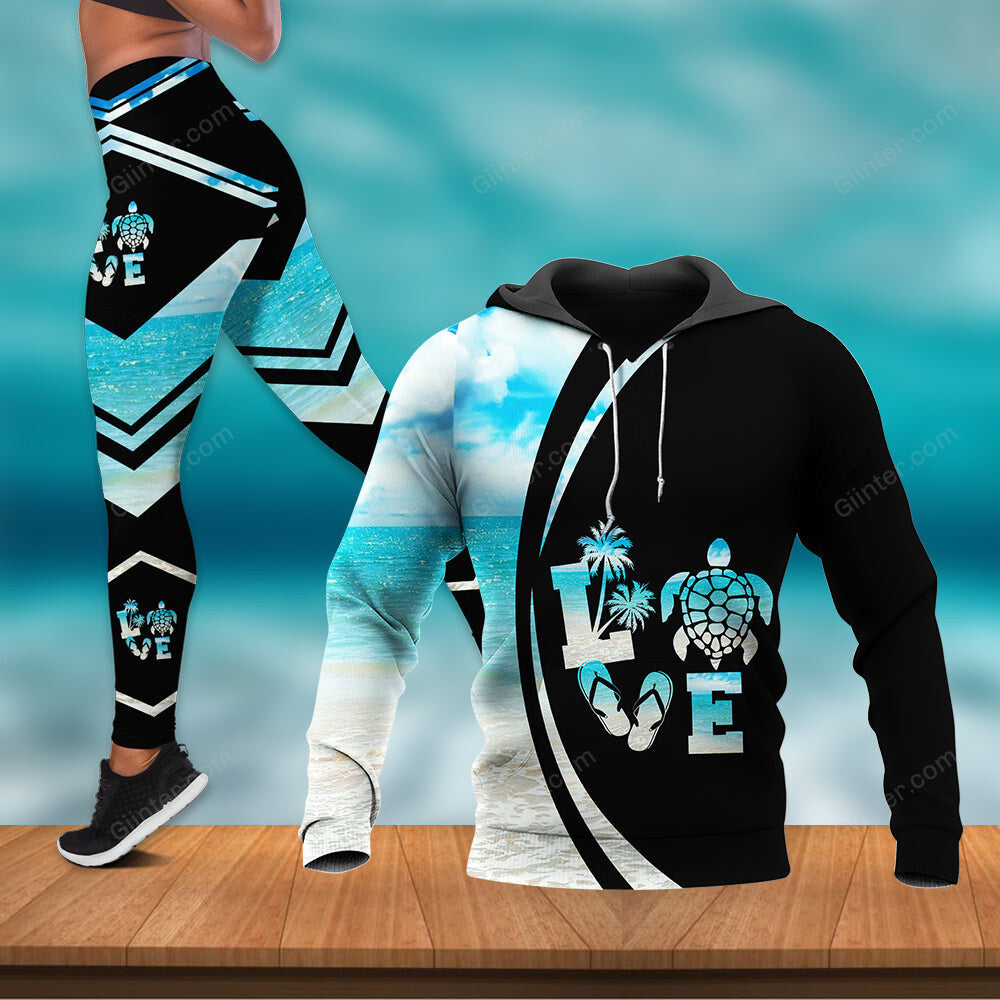Love Sea Turtle Combo Hoodie & Legging 76