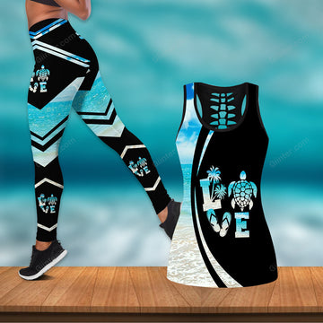 Love Sea Turtle Women Tank Top & Leggings 76