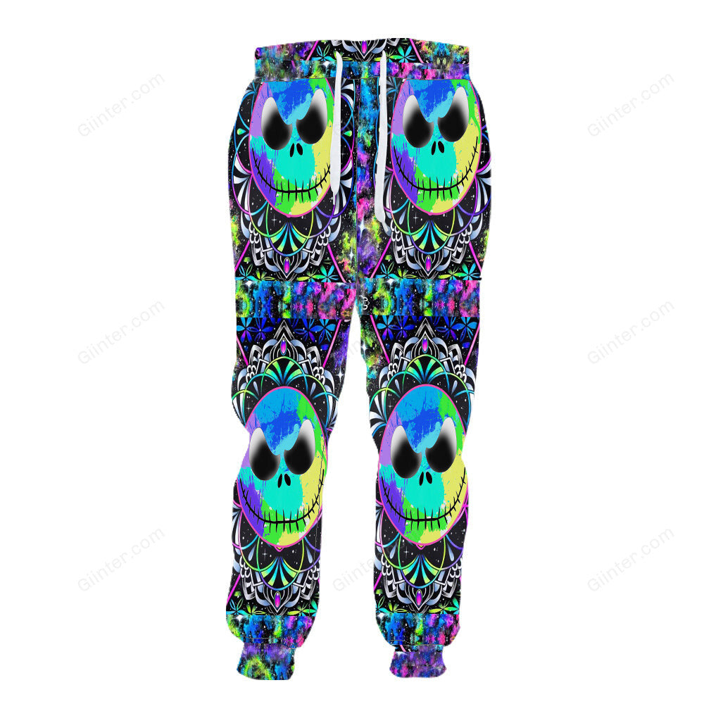 Mandala Jack Skellington Combo Hoodie & Sweatpants GINNBC00075