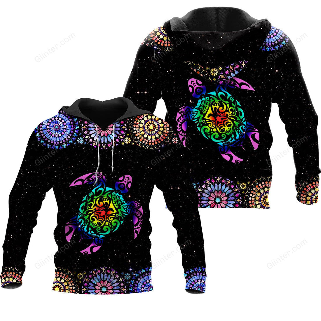 Mandala Turtle Combo Hoodie & Legging 64