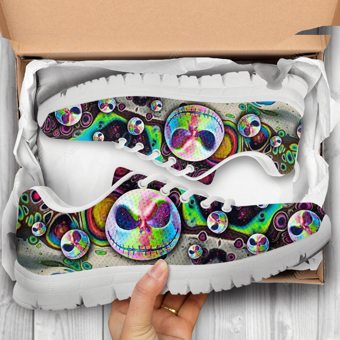 MESH RUNNING SHOES - Color Jack Skellington