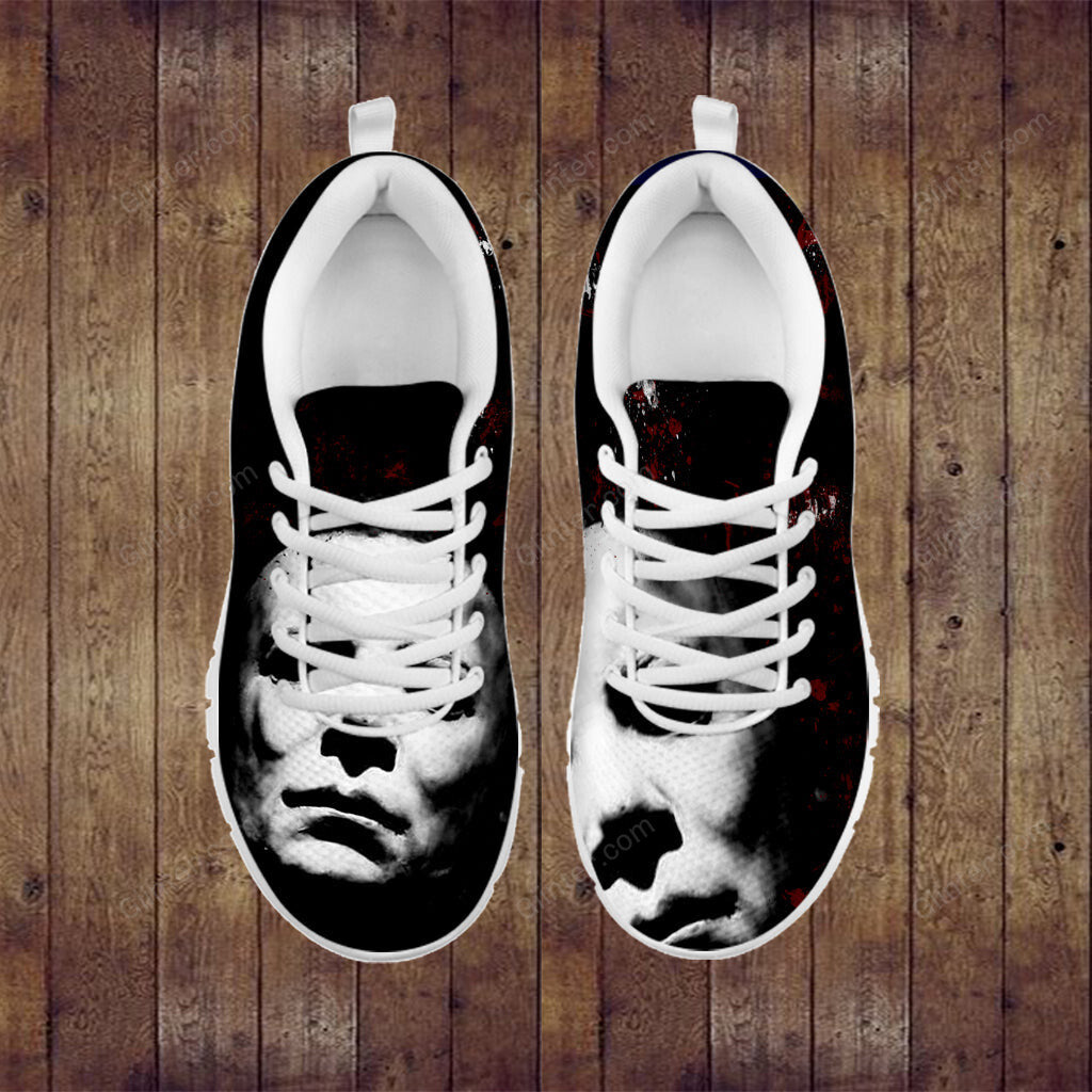 Mesh Running Shoes - Michael Myers In White