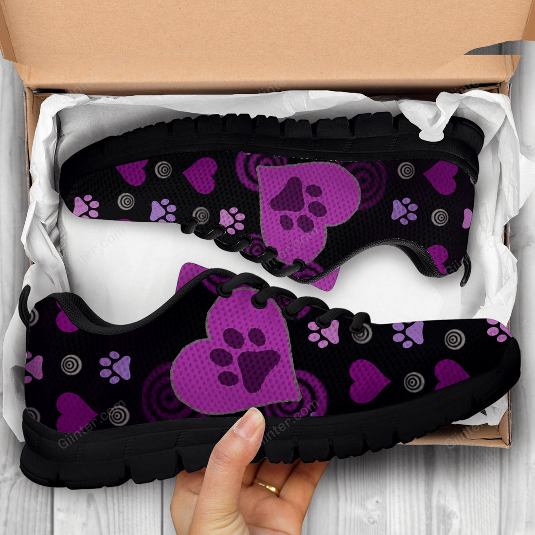 Purple shoes