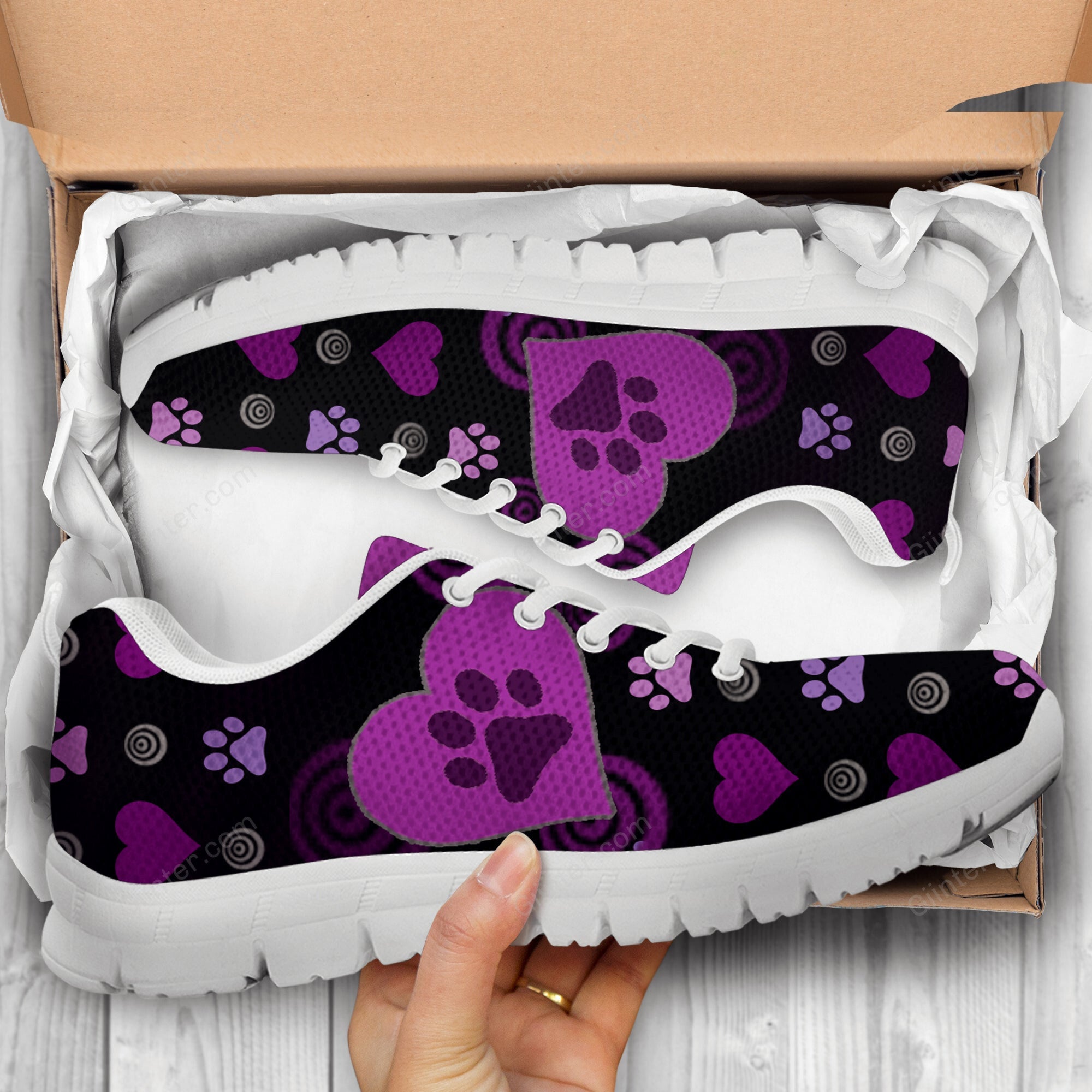 Purple shoes