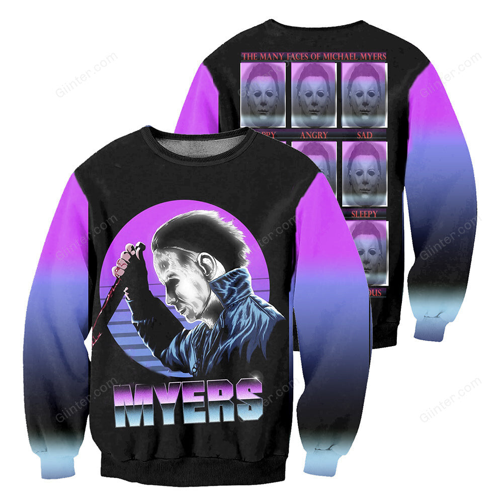 Michael Myers 3D All Over Printed Shirts For Men and Women 09