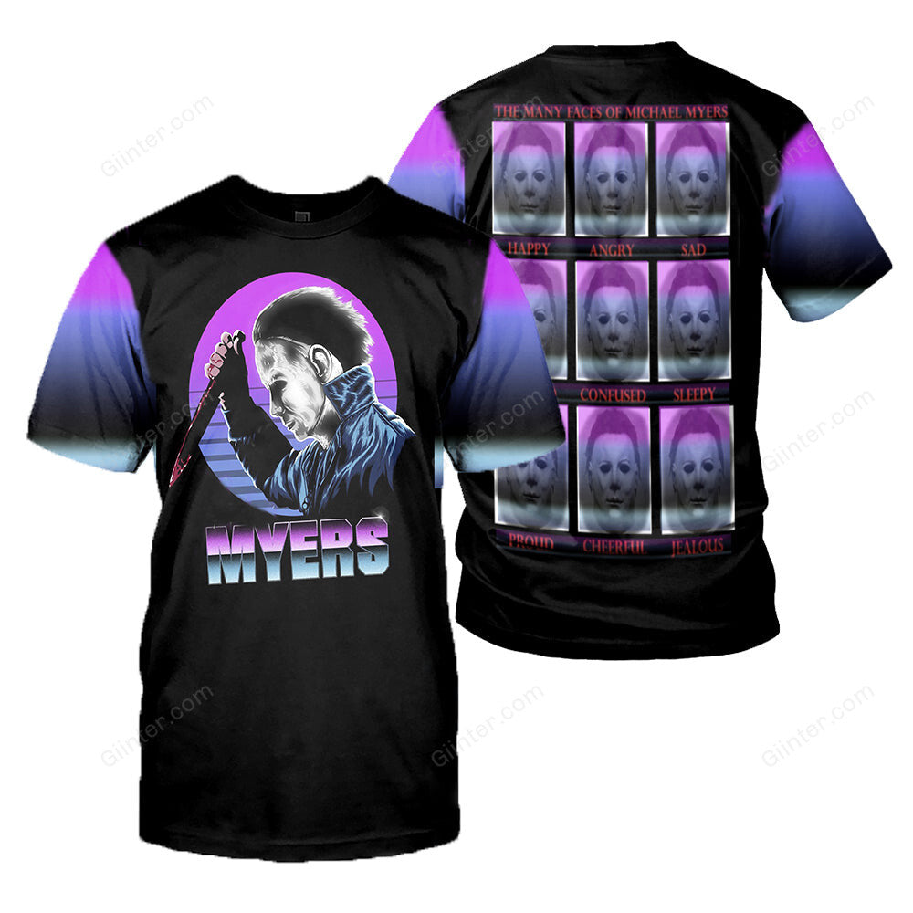 Michael Myers 3D All Over Printed Shirts For Men and Women 09
